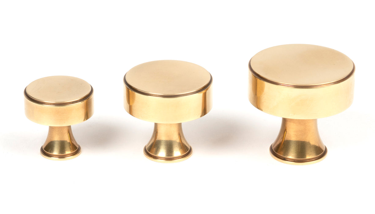 Aged Brass Scully Cabinet Knob - 25mm