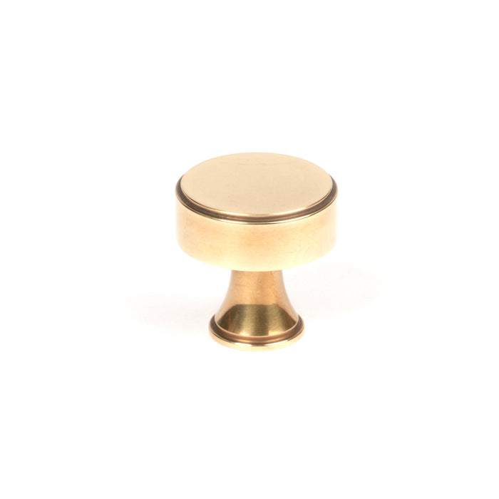 Aged Brass Scully Cabinet Knob - 25mm