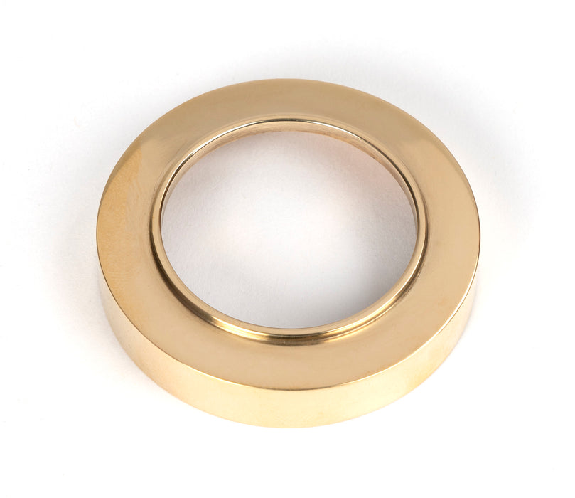 Polished Brass Round Euro Escutcheon (Plain)