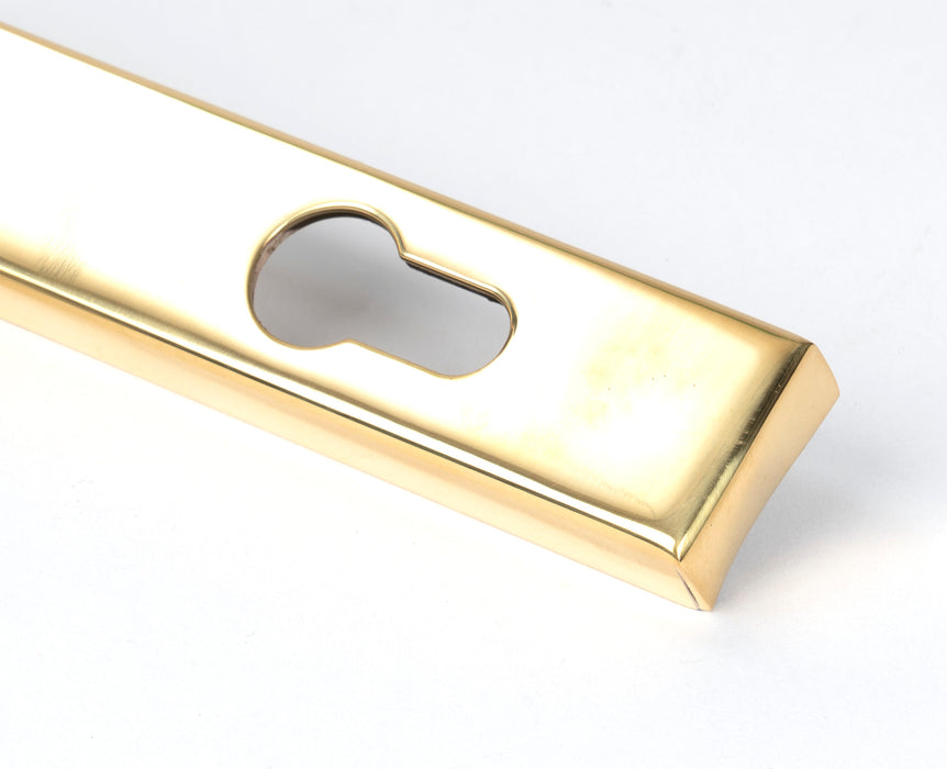 Polished Brass Brompton Slimline Lever Espag. Lock Set