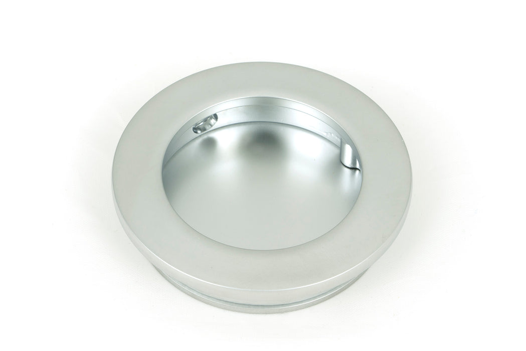 Satin Chrome 60mm Plain Round Pull