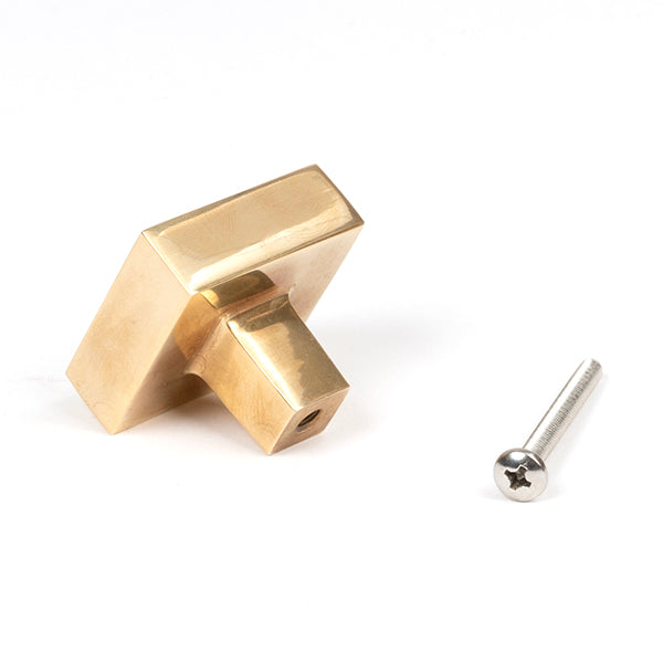 Aged Brass Albers Cabinet Knob - 35mm