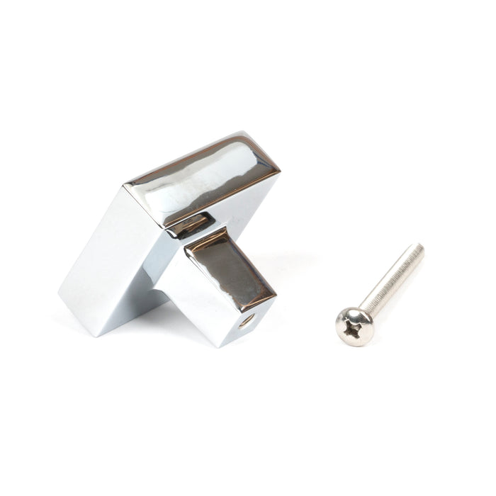 Polished Chrome Albers Cabinet Knob - 35mm