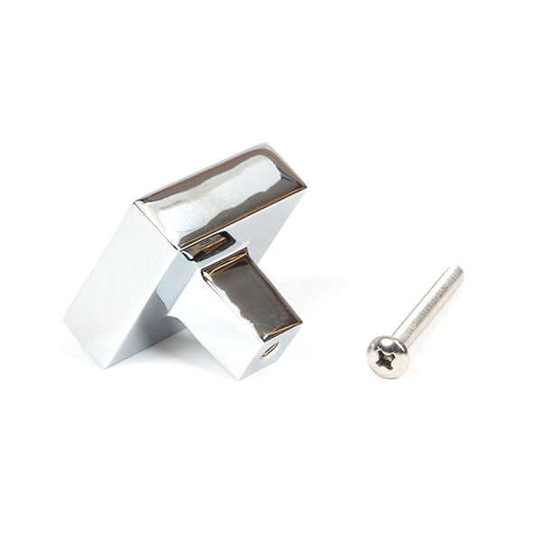 Polished Chrome Albers Cabinet Knob - 35mm