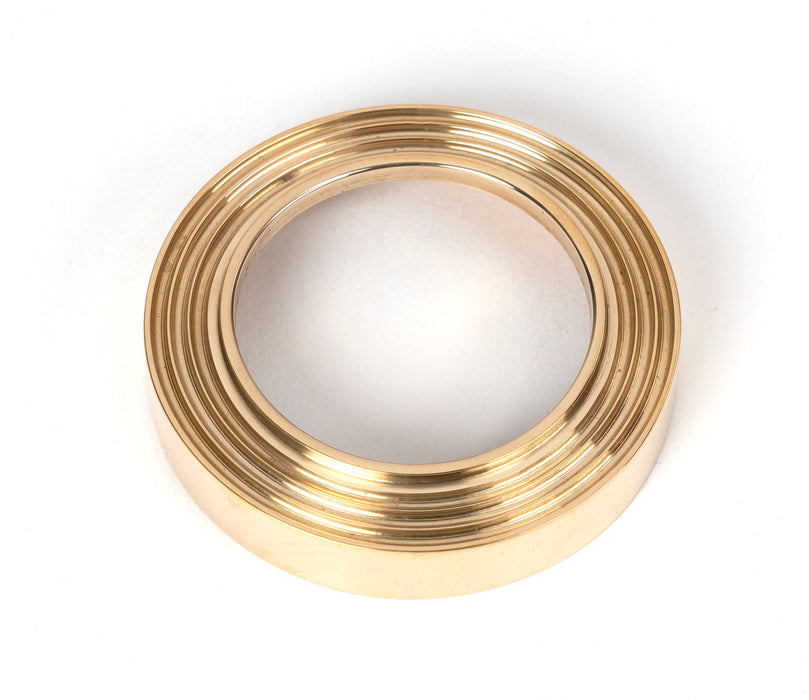 Polished Brass Round Escutcheon (Beehive)