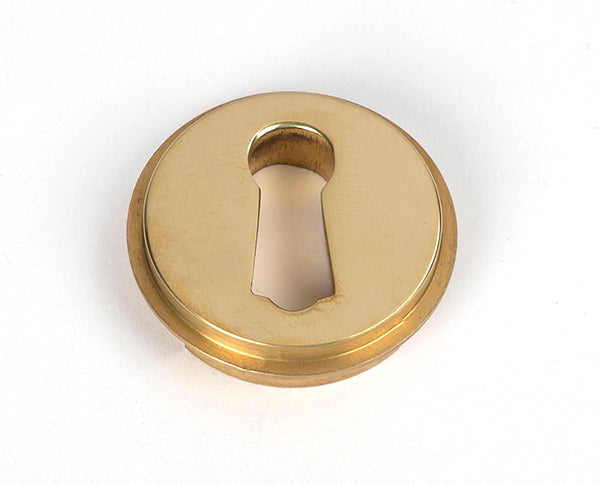 Polished Brass Round Escutcheon (Beehive)