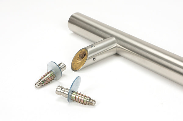 Satin Marine SS (316) 1.2m Offset T Bar Handle Secret Fix 32mm ¯