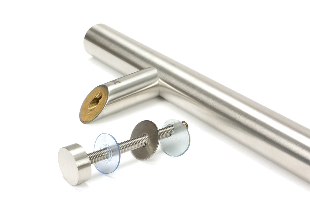 Satin Marine SS (316) 1.2m Offset T Bar Handle Bolt Fix 32mm ¯