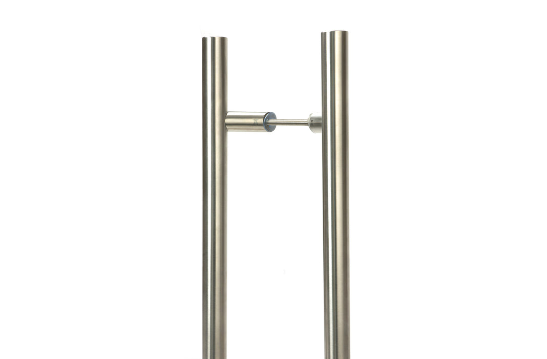 Satin Marine SS (316) 1.5m Offset T Bar Handle B2B 32mm ¯