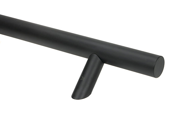 Matt Black (316) 1.5m Offset T Bar Handle Bolt Fix 32mm ¯