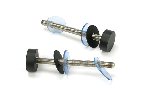 Matt Black (316) 1.5m Offset T Bar Handle Bolt Fix 32mm ¯