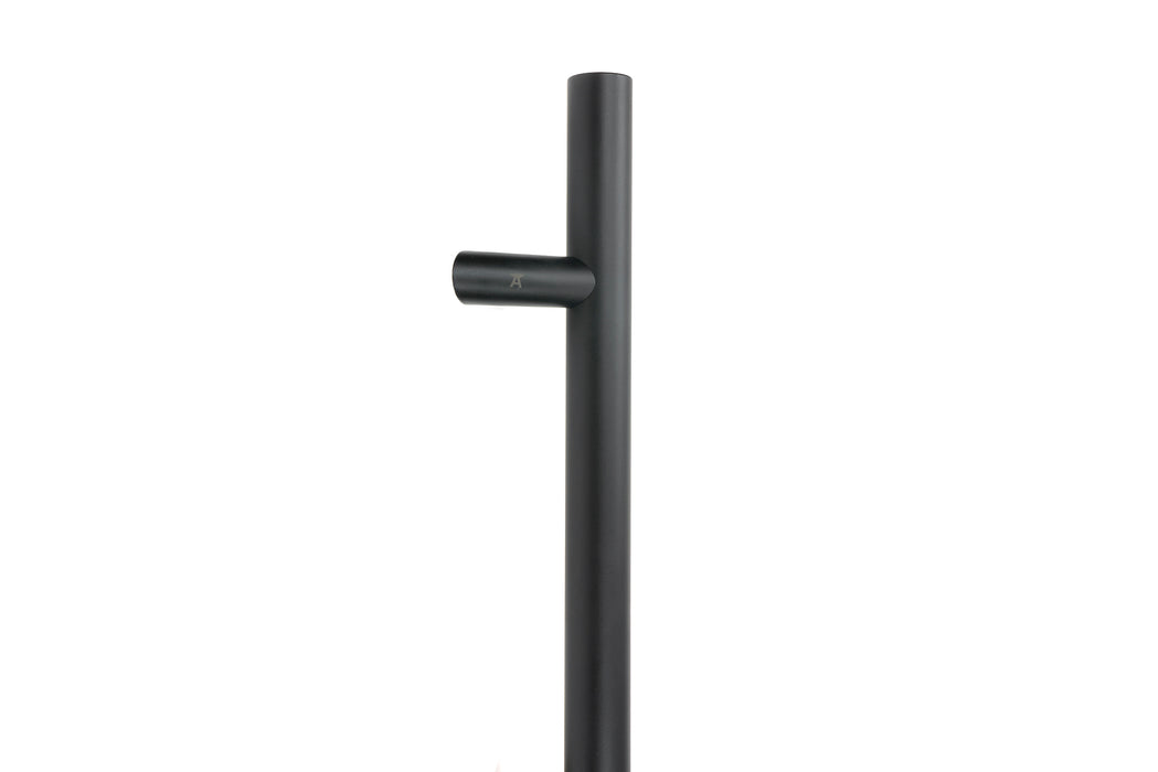 Matt Black (316) 1.5m Offset T Bar Handle Bolt Fix 32mm ¯