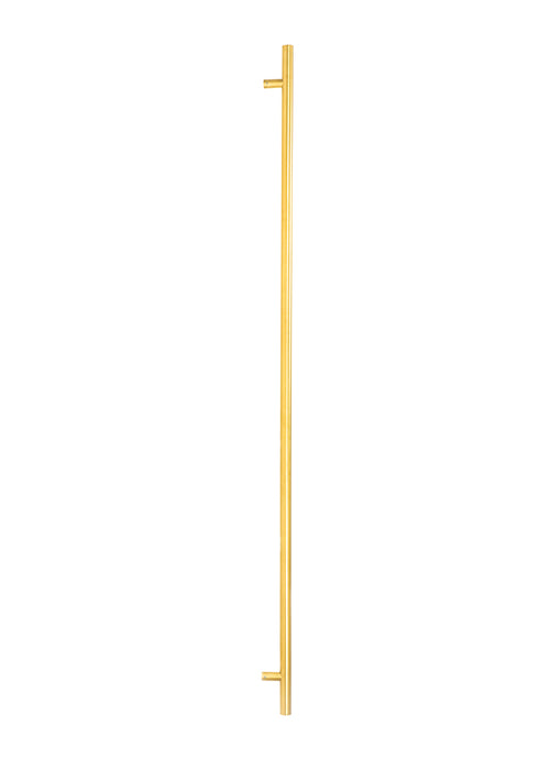 Aged Brass (316) 1.8m T Bar Handle Secret Fix 32mm ¯