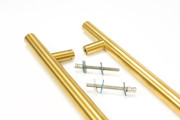 Aged Brass (316) 1.8m T Bar Handle B2B 32mm ¯
