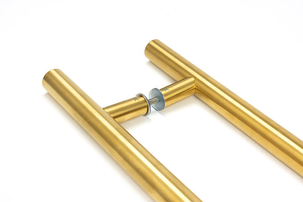 Aged Brass (316) 1.8m T Bar Handle B2B 32mm ¯