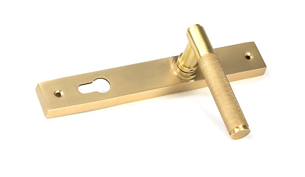 Satin Brass Brompton Slimline Lever Espag. Lock Set