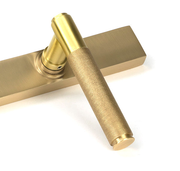 Satin Brass Brompton Slimline Lever Espag. Lock Set