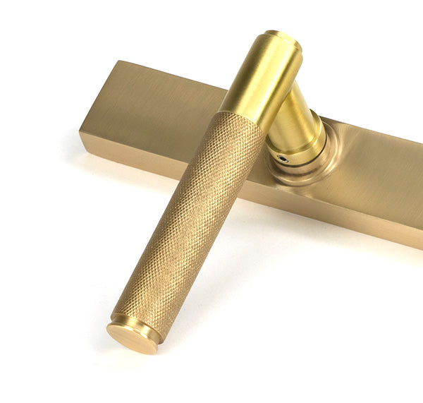 Satin Brass Brompton Slimline Lever Espag. Lock Set