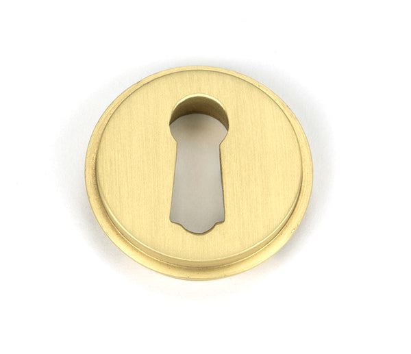 Satin Brass Round Escutcheon (Plain)