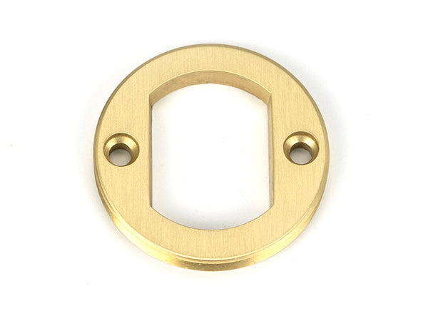 Satin Brass Round Escutcheon (Plain)