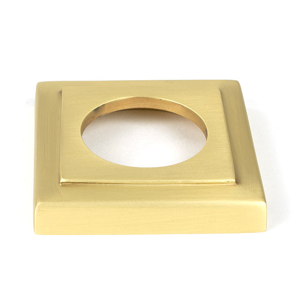 Satin Brass Round Thumbturn Set (Square)