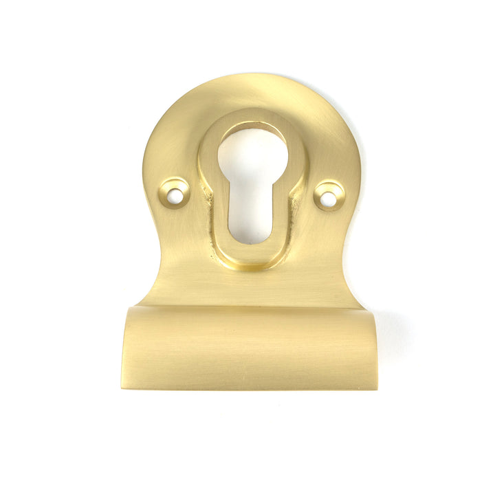 Satin Brass Euro Door Pull