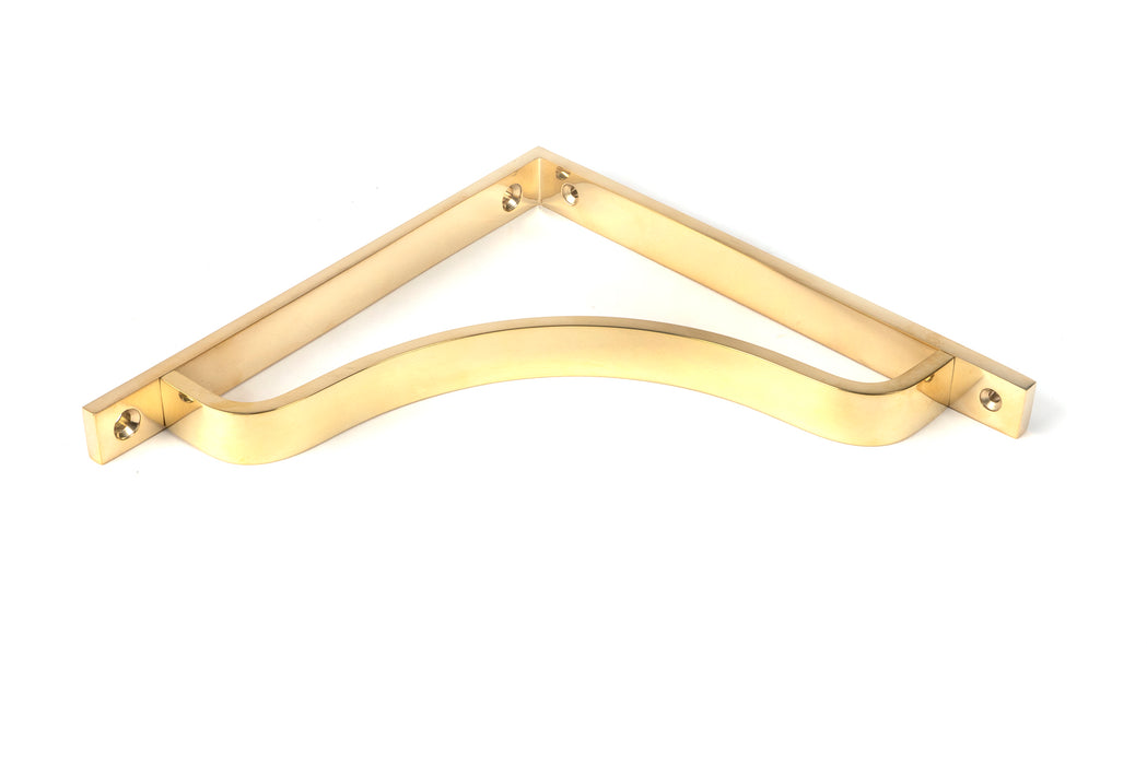 Polished Brass Abingdon Shelf Bracket (200mm x 200mm)