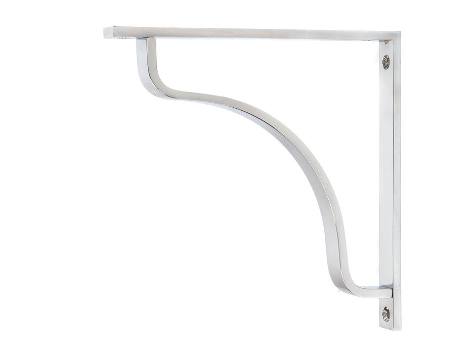 Polished Chrome Abingdon Shelf Bracket (200mm x 200mm)