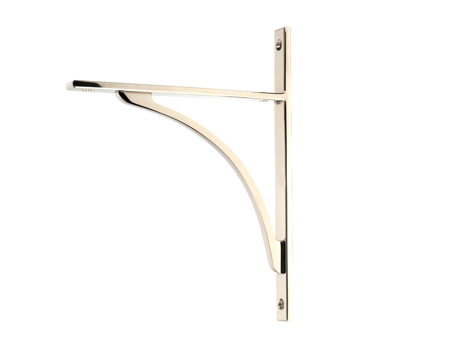 Polished Nickel Apperley Shelf Bracket (260mm x 200mm)