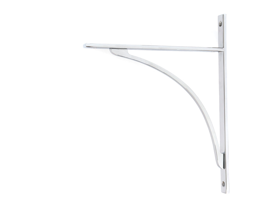 Polished Chrome Apperley Shelf Bracket (314mm x 250mm)