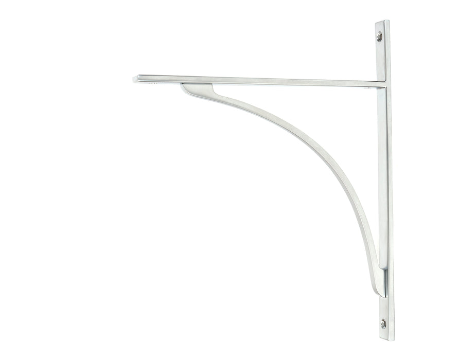 Satin Chrome Apperley Shelf Bracket (314mm x 250mm)