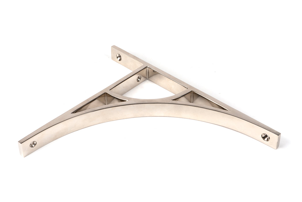 Polished Nickel Tyne Shelf Bracket (260mm x 200mm)