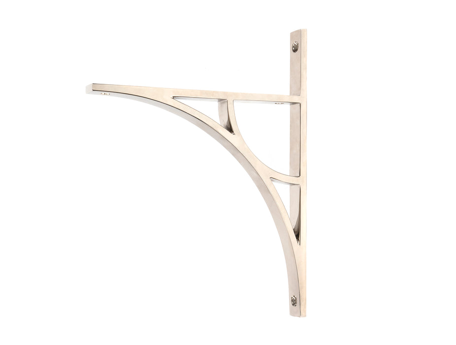 Polished Nickel Tyne Shelf Bracket (260mm x 200mm)