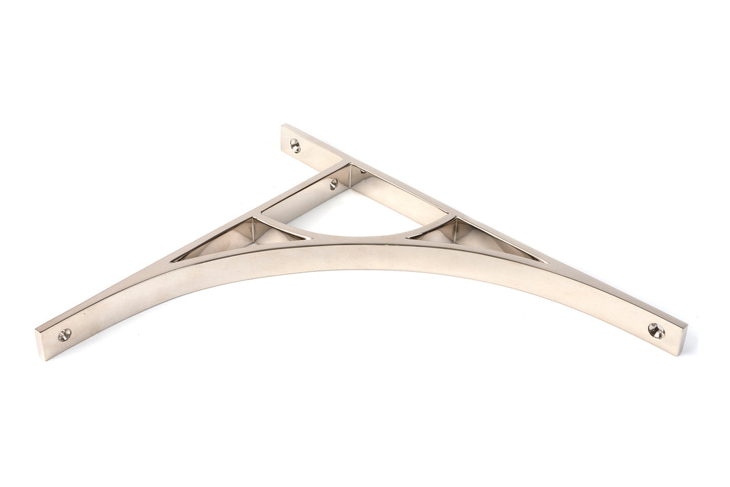 Polished Nickel Tyne Shelf Bracket (314mm x 250mm)