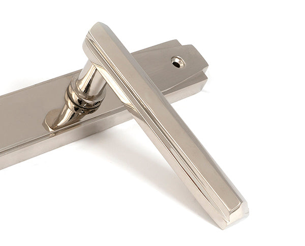 Polished Nickel Art Deco Slimline Lever Espag. Lock Set