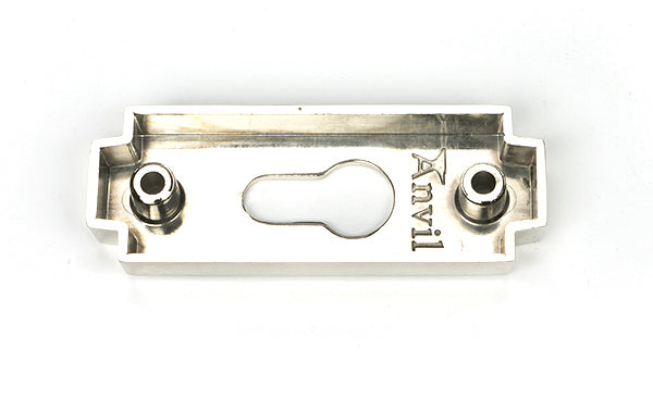 Polished Nickel Art Deco Euro Escutcheon (Set)