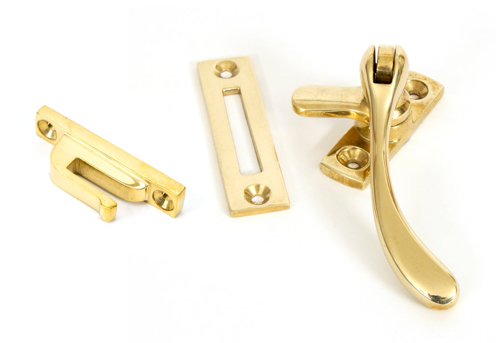 Polished Brass Peardrop Fastener