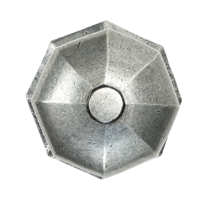 Pewter Octagonal Centre Door Knob