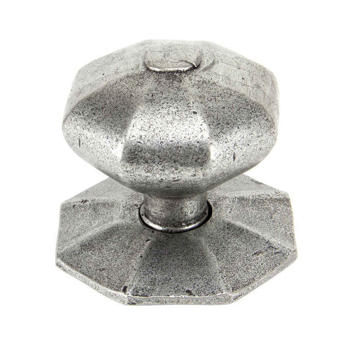 Pewter Octagonal Centre Door Knob