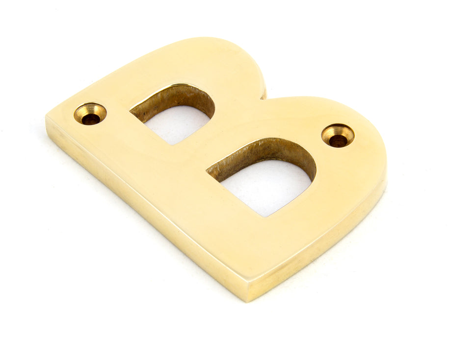 Polished Brass Letter B