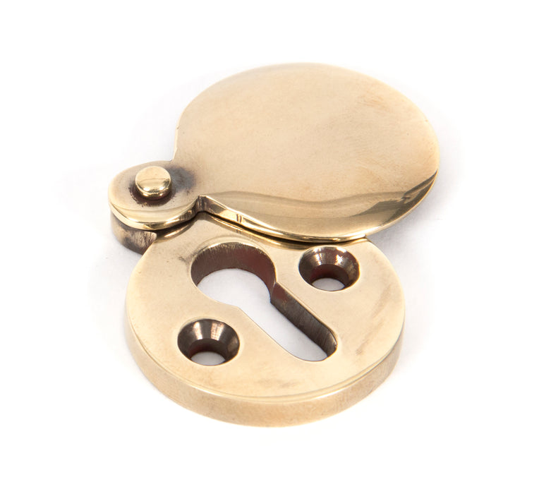 Aged Brass 30mm Round Escutcheon