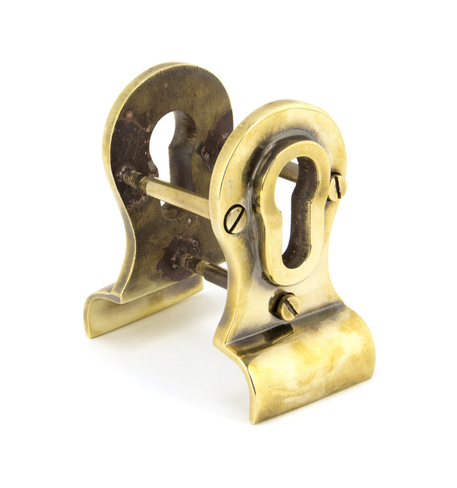 Aged Brass 50mm Euro Door Pull (Back to Back fixings)