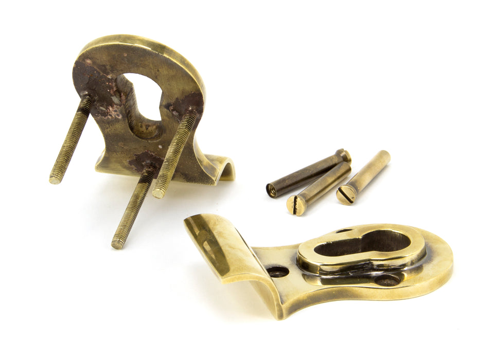 Aged Brass 50mm Euro Door Pull (Back to Back fixings)