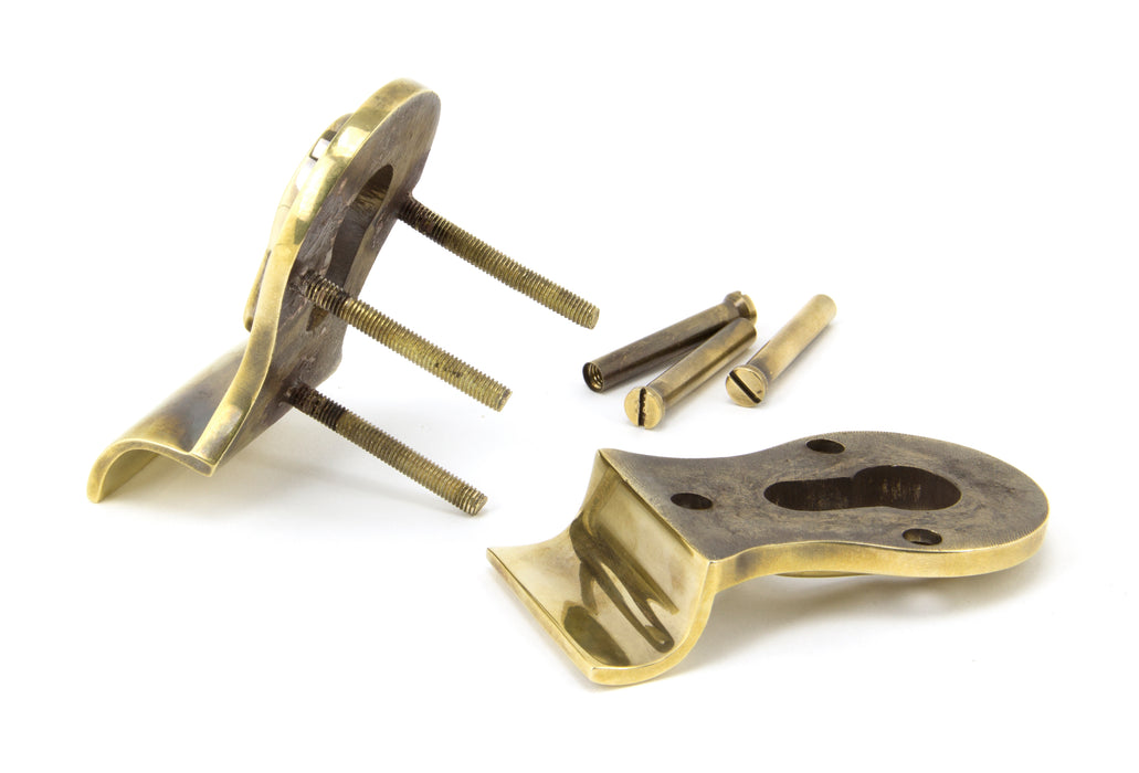 Aged Brass 50mm Euro Door Pull (Back to Back fixings)