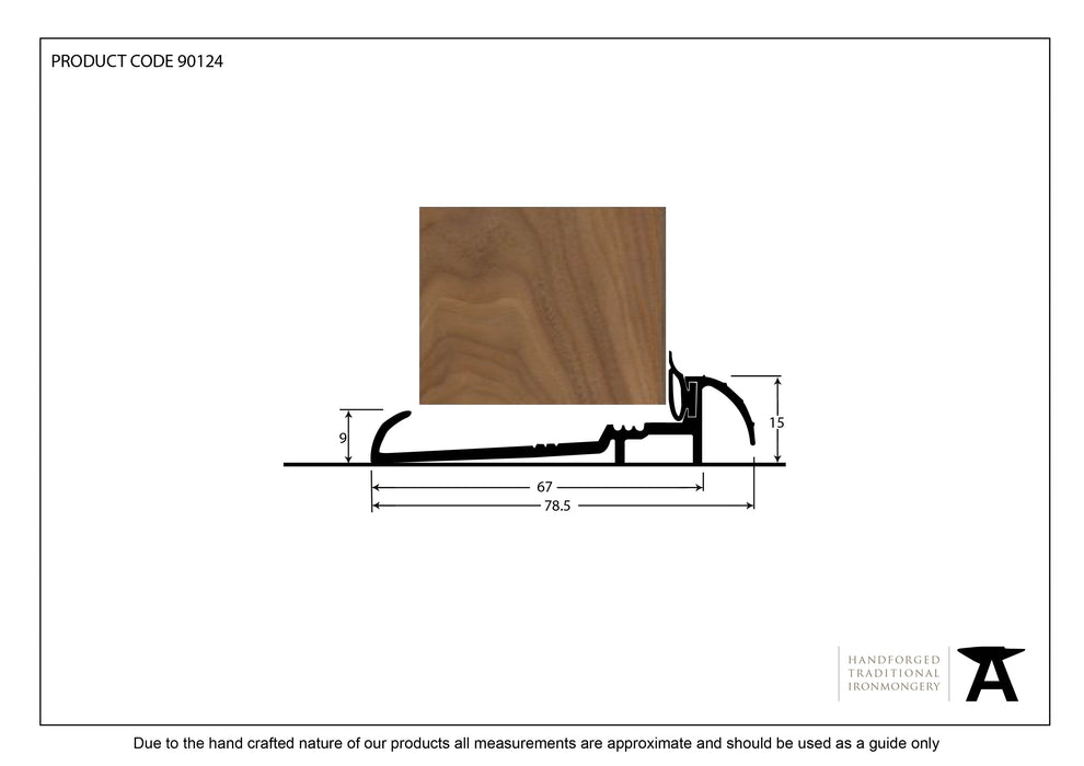 Black 3000mm OUM/6 Threshold