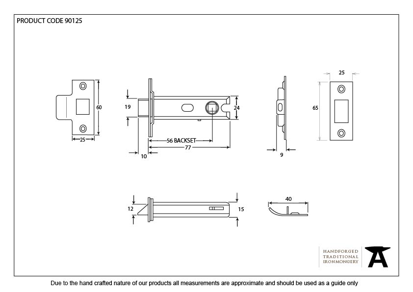 Black 3" Heavy Duty Latch