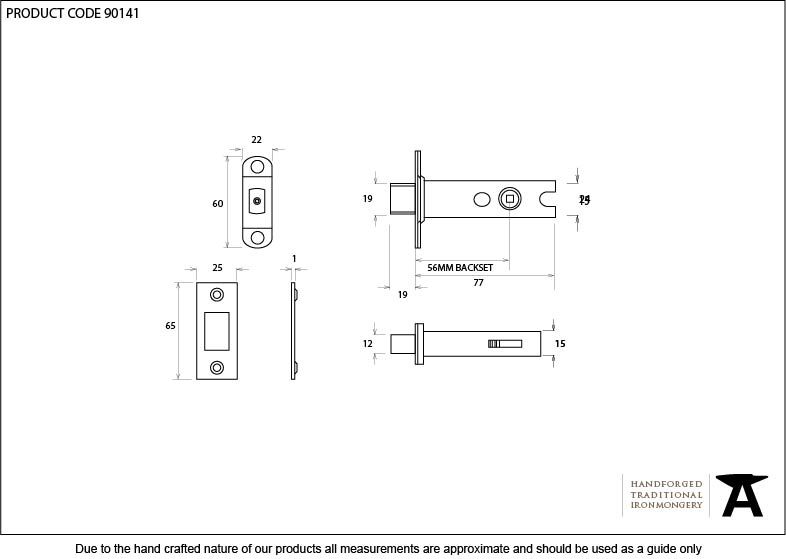 PVD 3" Heavy Duty Tubular Deadbolt