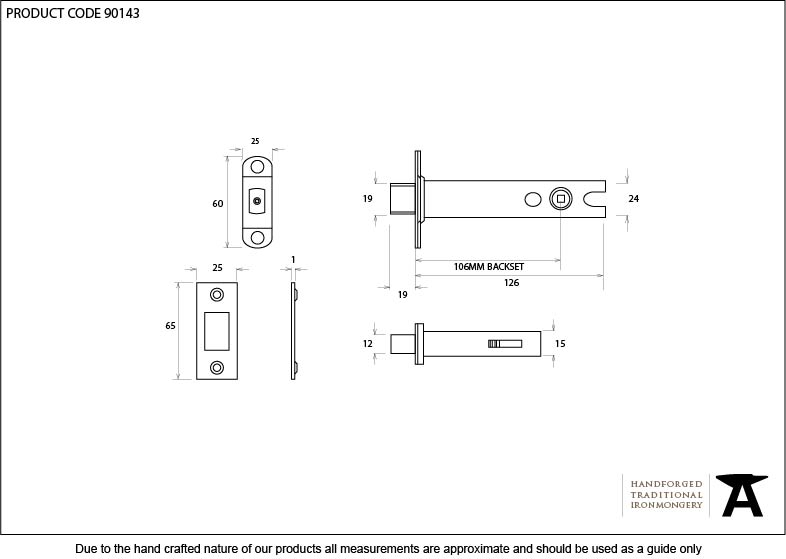 PVD 5" Heavy Duty Tubular Deadbolt