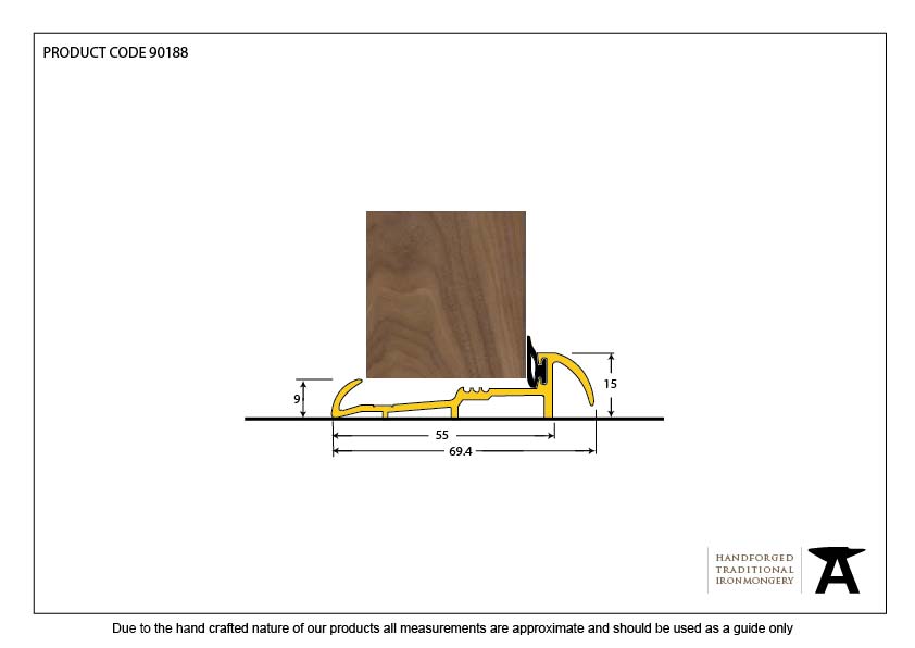 Gold 1829mm OUM/4 Threshold