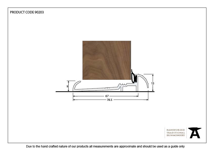 Aluminium 1829mm OUM/6 Threshold